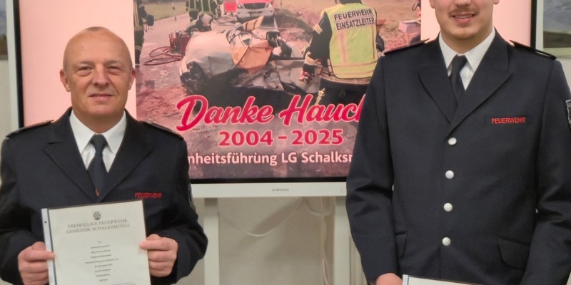 FW Schalksmühle: Neues Jahr, neuer Löschgruppenführer - Foto: presseportal.de