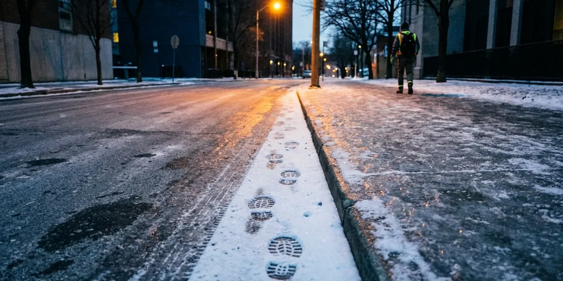 Glatteis-Alarm: Balance-Übung „Liniengang“ als Sturzschutz - Foto: über boerse-global.de