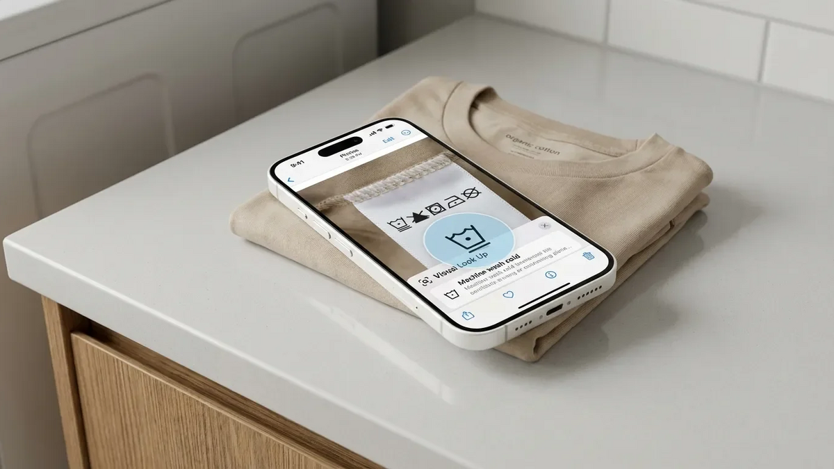 iPhone-Entschlüsselt: KI-App entziffert versteckte Wäsche-Symbole - Foto: über boerse-global.de