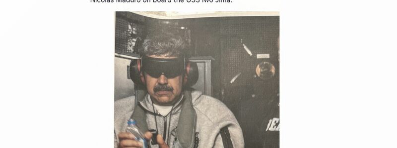 Maduro war nach seiner Gefangennahme zunächst auf einem Kriegsschiff nach Guantánamo gebracht und dann in die USA geflogen worden. - Foto: Uncredited/TruthSocial/AP/dpa