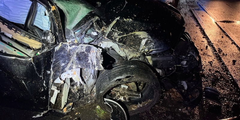 POL-MI: BMW kollidiert mit Baum - Foto: presseportal.de