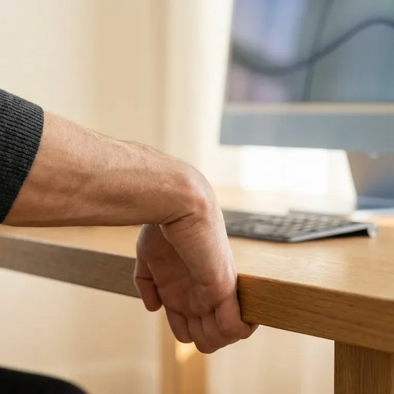 Mausarm: Tischkante wird zum Anti-RSI-Trainingsgerät - Foto: über boerse-global.de