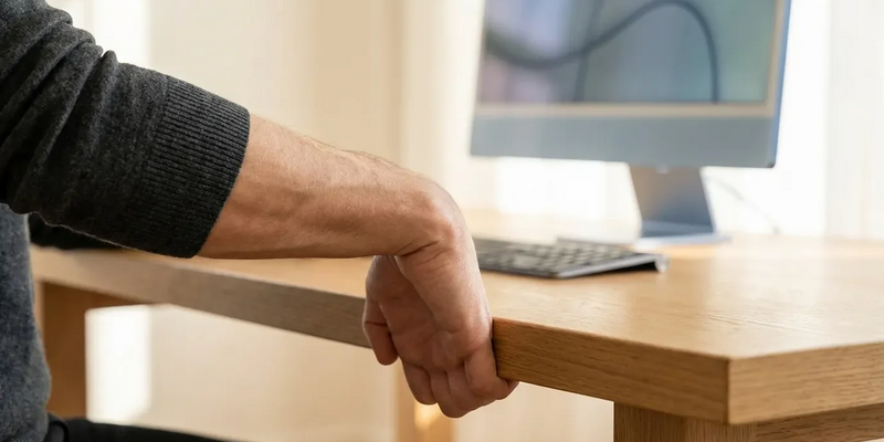 Mausarm: Tischkante wird zum Anti-RSI-Trainingsgerät - Foto: über boerse-global.de