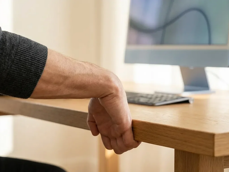 Mausarm: Tischkante wird zum Anti-RSI-Trainingsgerät - Foto: über boerse-global.de