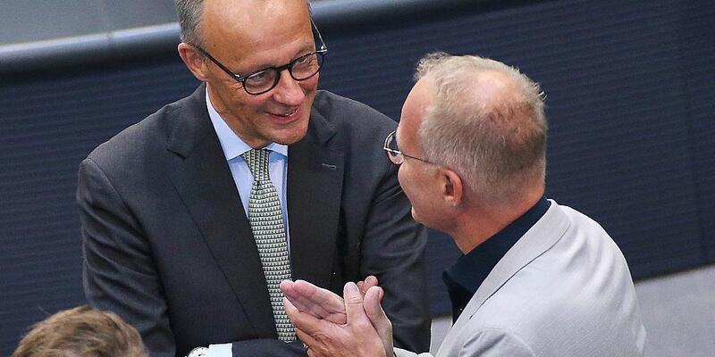Friedrich Merz und Matthias Miersch (Archiv) - Foto: via dts Nachrichtenagentur