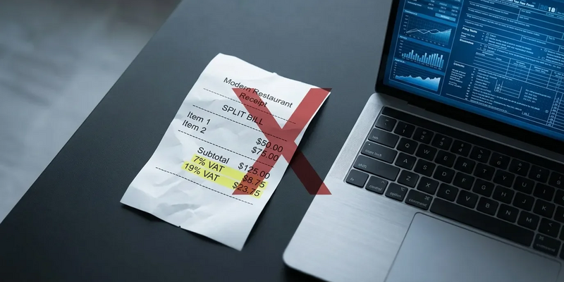Steuerchaos bei Geschäftsessen: 7% MwSt. und E-Rechnung überfordern Restaurants - Foto: über boerse-global.de