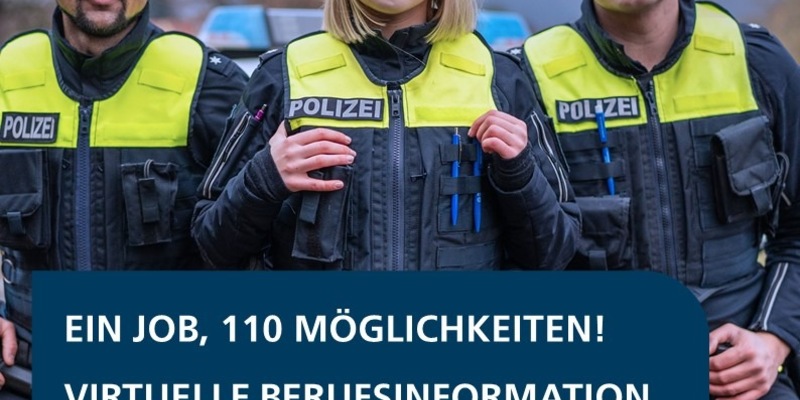 POL-ROW: Nachwuchswerbung: Ein Job, 110 Möglichkeiten! Polizei Niedersachsen lädt zur virtuellen Berufsinformation ein - Foto: presseportal.de