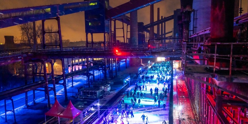 Besucherrekord auf der Zollverein-Eisbahn / 42.620 Gäste besuchten die Eisbahn auf dem UNESCO-Welterbe - Foto: presseportal.de