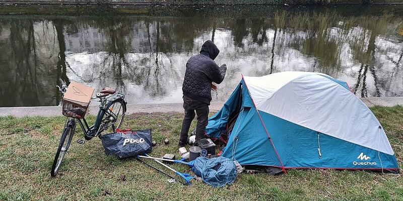 Obdachlose kampieren (Archiv) - Foto: via dts Nachrichtenagentur
