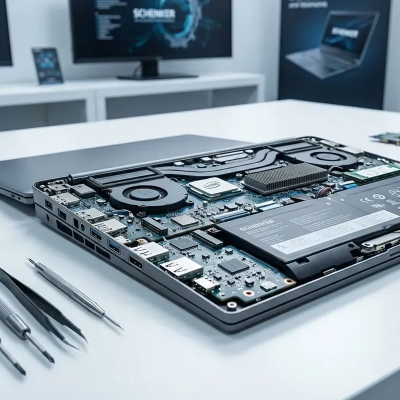 Schenker Element 16: Deutscher Hersteller greift Framework mit modularer Laptop-Revolution an - Foto: über boerse-global.de