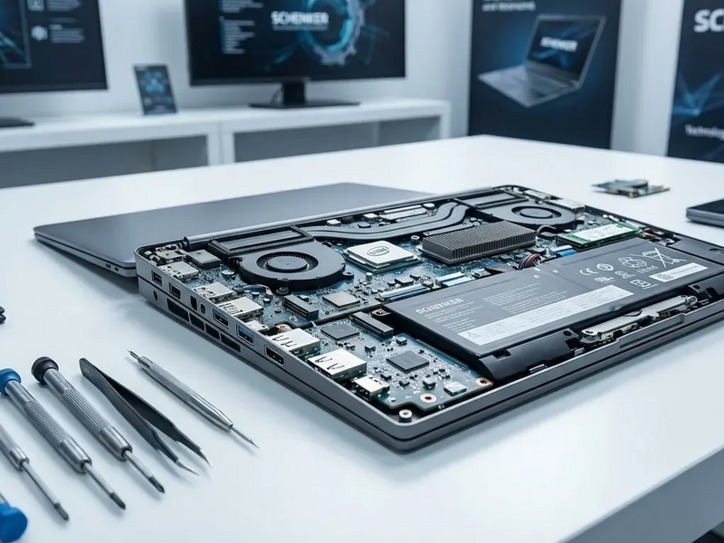 Schenker Element 16: Deutscher Hersteller greift Framework mit modularer Laptop-Revolution an - Foto: über boerse-global.de