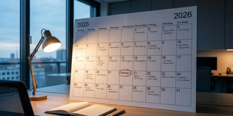 2026 wird zum Marathon-Jahr mit 253 Arbeitstagen - Foto: über boerse-global.de