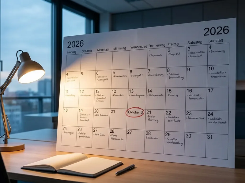 2026 wird zum Marathon-Jahr mit 253 Arbeitstagen - Foto: über boerse-global.de