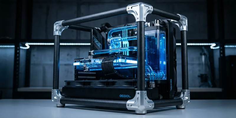 Alphacool setzt mit Carbon-Benchtable und Riesen-Radiator neue Maßstäbe - Foto: über boerse-global.de