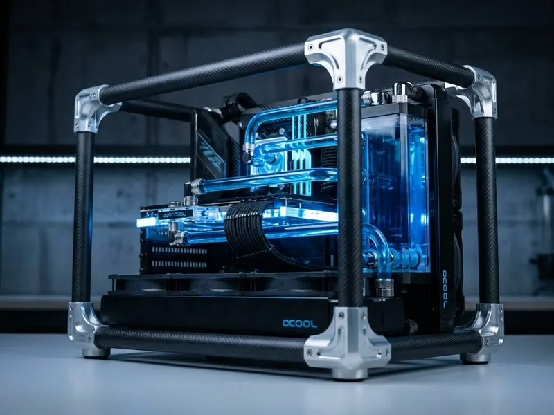 Alphacool setzt mit Carbon-Benchtable und Riesen-Radiator neue Maßstäbe - Foto: über boerse-global.de