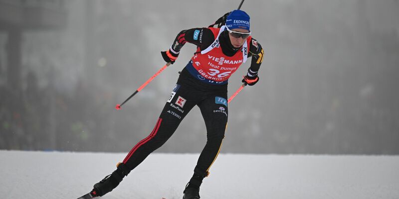 Elvira Öberg gewann den Sprint in Oberhof. - Foto: Hendrik Schmidt/dpa