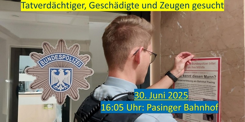 Bundespolizeidirektion München: Zeugenaufruf nach gefährlicher Körperverletzung mittels Pfefferspray - Foto: presseportal.de