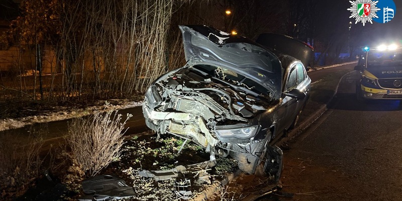 POL-OB: Pkw prallt gegen Baum - Fahrer leicht verletzt - Foto: presseportal.de
