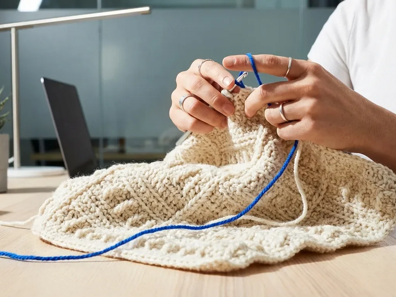 Stricken und Häkeln steigern Job-Leistung und verjüngen das Gehirn - Foto: über boerse-global.de