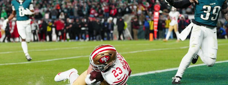 Purdy und McCaffrey haben weiter die Chance auf ein Heimspiel im Super Bowl. - Foto: Derik Hamilton/AP/dpa