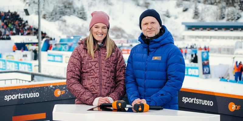 sportstudio live im ZDF mit Biathlon aus Ruhpolding - Foto: presseportal.de