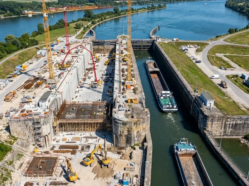 PORR, HABAU und FELBERMAYR sanieren Schleuse Kachlet für 290 Millionen Euro - Foto: über boerse-global.de