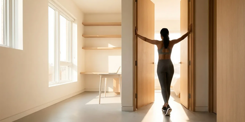 Türrahmen-Stretch: Einfache Übung gegen den Büro-Rücken - Foto: über boerse-global.de