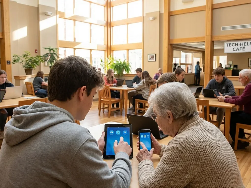 HAK Zwettl: Smart Café überbrückt digitale Kluft zwischen Generationen - Foto: über boerse-global.de