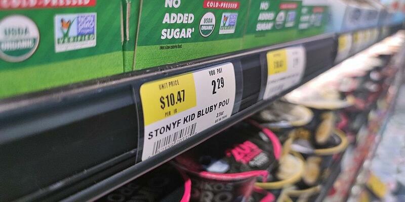 Preise in einem US-Supermarkt (Archiv) - Foto: via dts Nachrichtenagentur