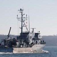 Minenjagdboot Fulda auf dem Weg in den NATO-Einsatz - Foto: presseportal.de