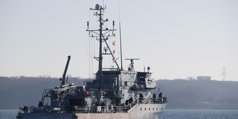 Minenjagdboot Fulda auf dem Weg in den NATO-Einsatz - Foto: presseportal.de