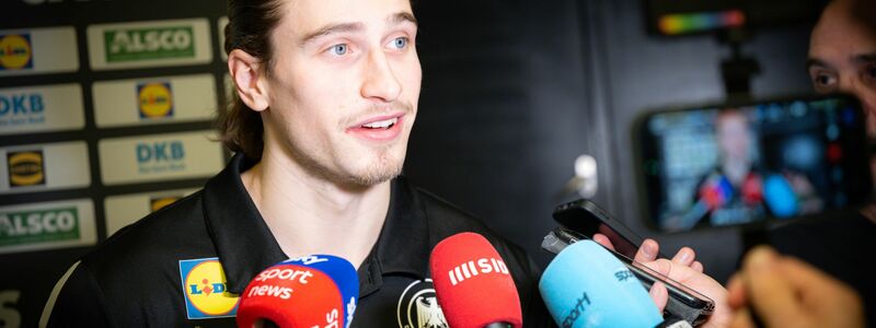 Juri Knorr ist erneut Deutschlands größer Hoffnungsträger. - Foto: Sina Schuldt/dpa