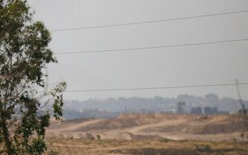 Blick von Israel in den Gazastreifen (Archiv) - Foto: via dts Nachrichtenagentur