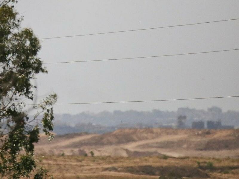 Blick von Israel in den Gazastreifen (Archiv) - Foto: via dts Nachrichtenagentur