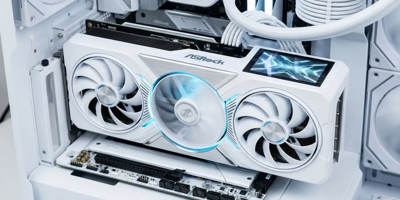 ASRock RX 9070 XT Taichi White: Weiße Grafik-Premiumklasse mit eigenem Display - Foto: über boerse-global.de