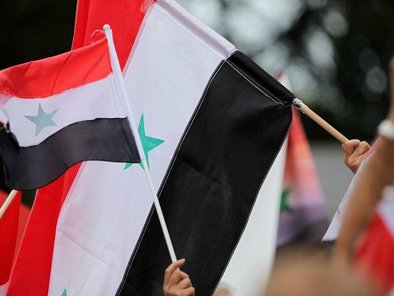 Flagge von Syrien (Archiv) - Foto: via dts Nachrichtenagentur