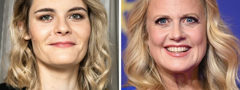 Hazel Brugger und Barbara Schöneberger moderieren den deutschen ESC-Vorentscheid. - Foto: Hannes Albert/Britta Pedersen/dpa