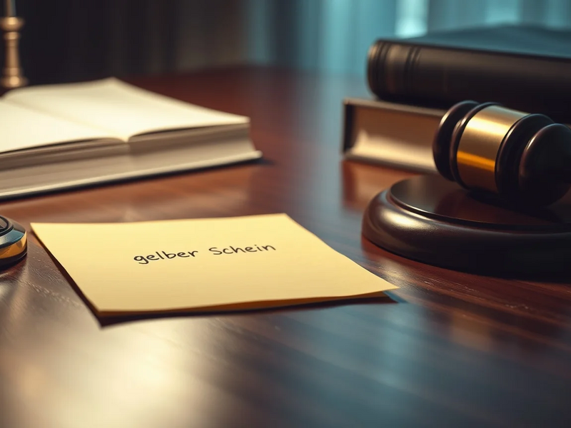 Gelber Schein: Gerichte schränken Beweiswert ein - Foto: über boerse-global.de