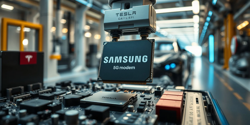 Tesla setzt bei Robotaxi-Flotte auf Samsung-5G-Chips - Foto: über boerse-global.de