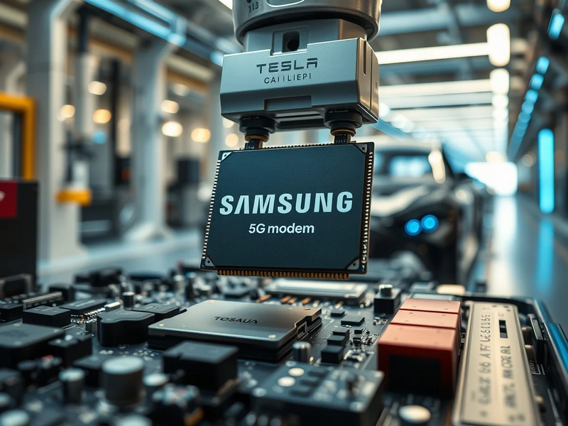Tesla setzt bei Robotaxi-Flotte auf Samsung-5G-Chips - Foto: über boerse-global.de