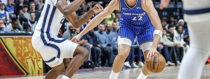 Der dritte deutsche Nationalspieler bei den Magic: Tristan da Silva (r). - Foto: Andreas Gora/dpa