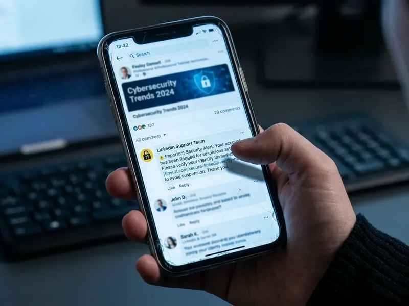 LinkedIn: Phishing-Angriffe jetzt in öffentlichen Kommentaren - Foto: über boerse-global.de