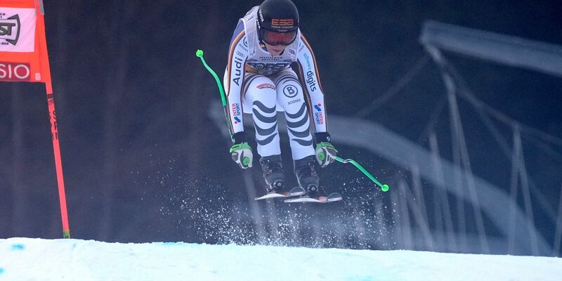 Kira Weidle-Winkelmann zeigte in der Abfahrt von Tarvisio eine starke Vorstellung. - Foto: Giovanni Auletta/AP/dpa