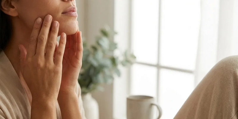 Face-Yoga wird zur Therapie gegen Stress-Kiefer - Foto: über boerse-global.de