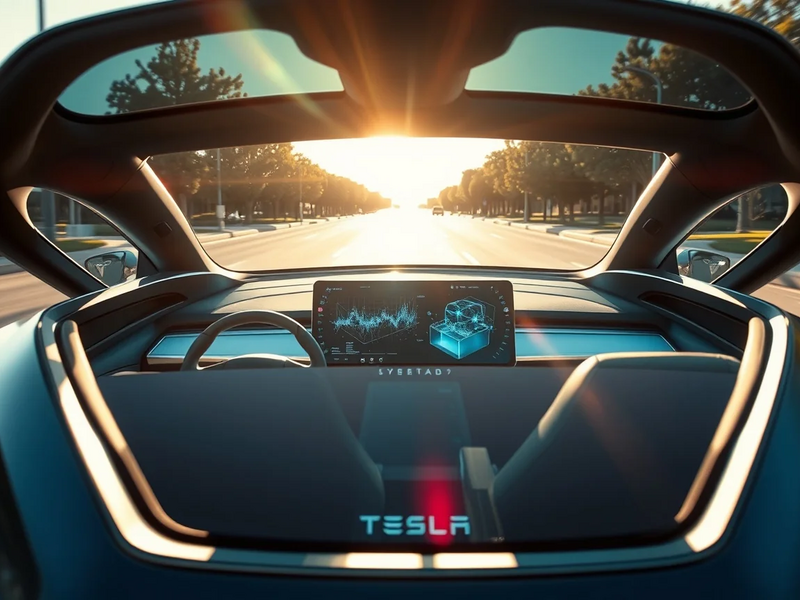 Tesla Cybercab: Riesen-Display revolutioniert Innenraum - Foto: über boerse-global.de