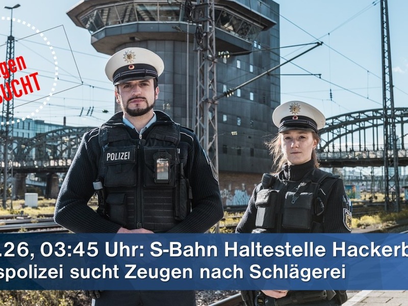 Bundespolizeidirektion München: Zeugenaufruf nach Schlägerei an der Hackerbrücke / Vier Tatverdächtige vor den Haftrichter - Foto: presseportal.de