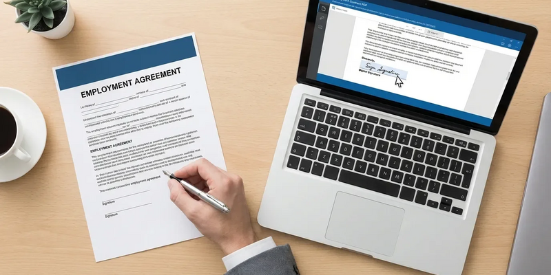 BEG IV: Digitale Arbeitsverträge sind erlaubt – aber nicht überall - Foto: über boerse-global.de