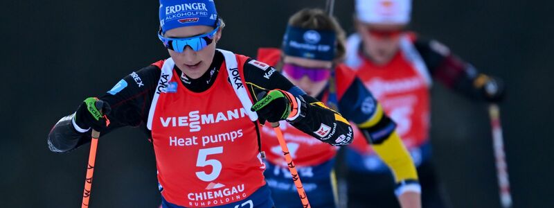  Franziska Preuß (vorn) ist noch nicht in Bestform. - Foto: Sven Hoppe/dpa