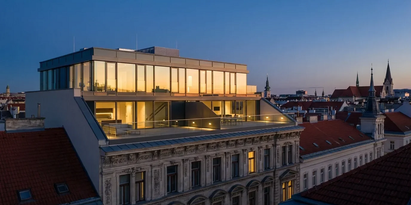 Sechs Luxus-Penthouses entstehen über Margareten - Foto: über boerse-global.de