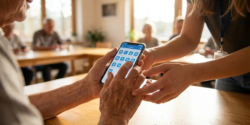 Digitale Kluft: Senioren lernen Smartphone und KI - Foto: über boerse-global.de